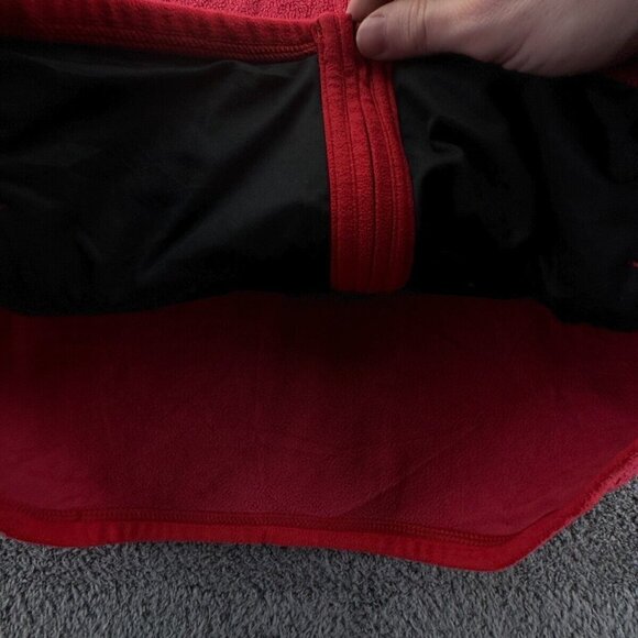 Patagonia Women’s Jacket Adult Fleece Red Hooded Small Full Zip W/ Logo, Pockets - Picture 14 of 16
